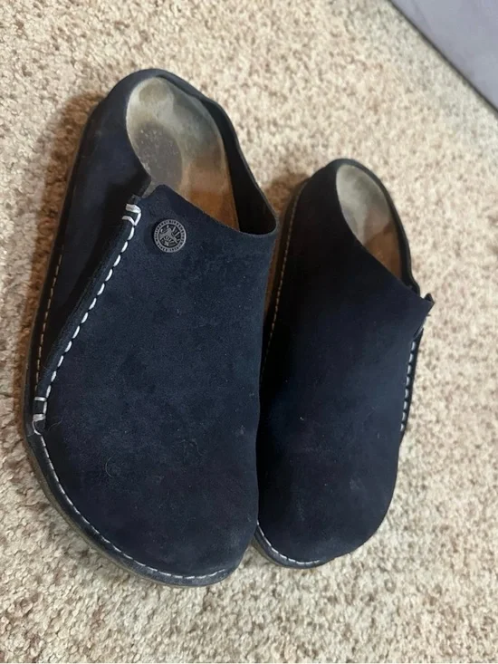 Birkenstock Midnight Blue Clog with Stitching EU 38 - Picture 3 of 6